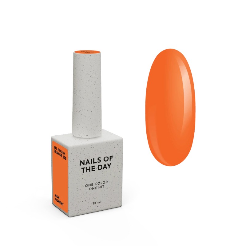 NAILSOFTHEDAY Gel Polish Orange — orange gel nail polish, single-coat coverage, 10 ml